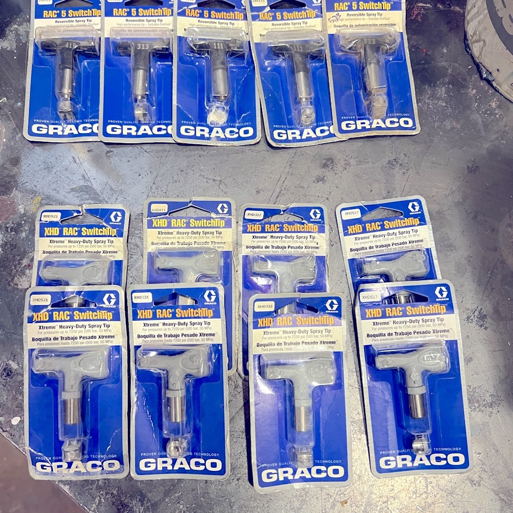 Graco spray tips